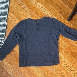 LLBean Waffle Knit Henley L